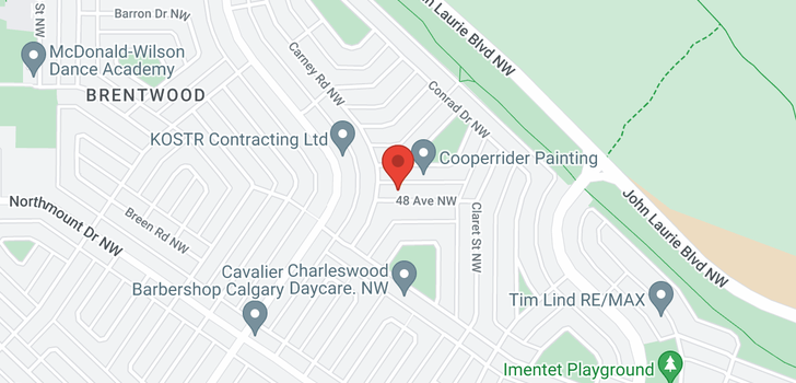 map of 2744 48 Avenue NW